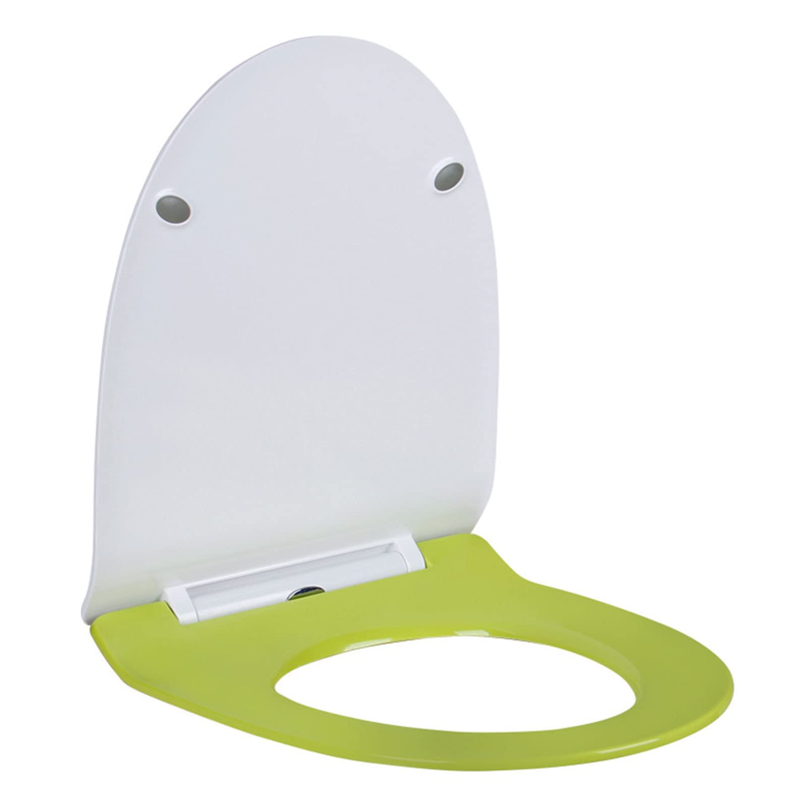 Dxpsxjl Green Quick Release, Elongated Front, Easy Clean, White, Adjustable, Lightweight, Durable, Portable, User-Friendly, Compact Lightweight Build, Slow, Close, Toilet, Seat, Round