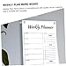 Angoily 1set Erasable Memo Board for Weekly Planning Writing Display Board Push and Whiteboard Marker for Home Office School Events