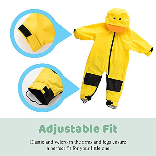 Kids Toddler Rain Suit - Muddy Buddy Waterproof Coverall One Piece Weather Resistant Baby Jacket #TOP1
