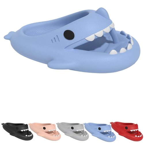 Shark Flip Flops For Women Men, Shark Slides, Cute Shark Cloud Slippers Sandals Shoes Adult