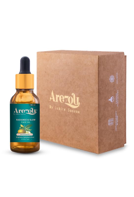 Image of Arezou Pre-Makeup Face Oil 30ml | Natural Makeup Primer for Smooth Base | Face Massage Oil with Cedarwood Essential Oil | Hydrating, Non-Sticky, Lightweight Formula | Brightening & Nourishing | Suitable for Oily, Dry, Sensitive & Combination Skin | Unisex Skincare