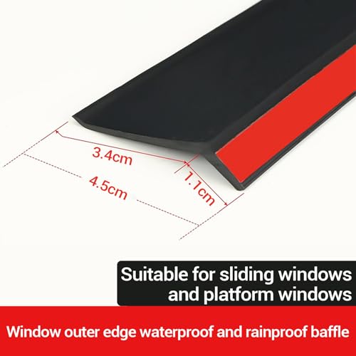 Goma reforzada impermeable para protección de ventanas con instalación fácil 3