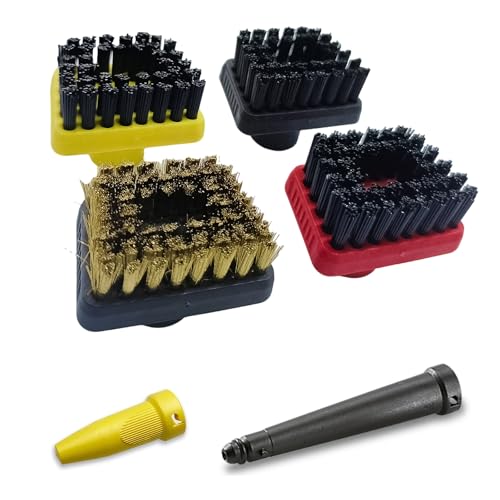 Guía completa de recambios Karcher para tu vaporeta 16 6 piezas Accesorios para limpiador de vapor Kärcher SC1 SC2 SC3 SC4 SC5 CTK10 CTK20, boquilla boquilla cepillo limpiador de vapor piezas de repuesto, mayor efecto de limpieza y mayor superficie de