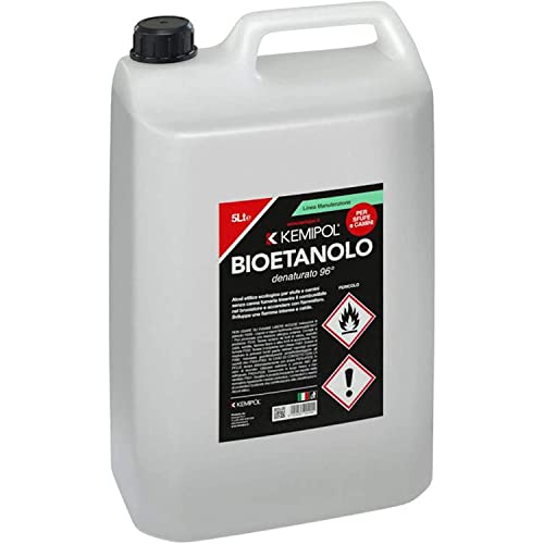 4 X 5LT BIOETANOLO COMBUSTIBILE LIQUIDO ECOLOGICO NATURALE INODORE CAMINO