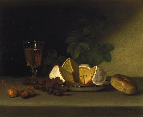 Toile nature morte Raphaelle Peale gâteau au vin pour salle à manger