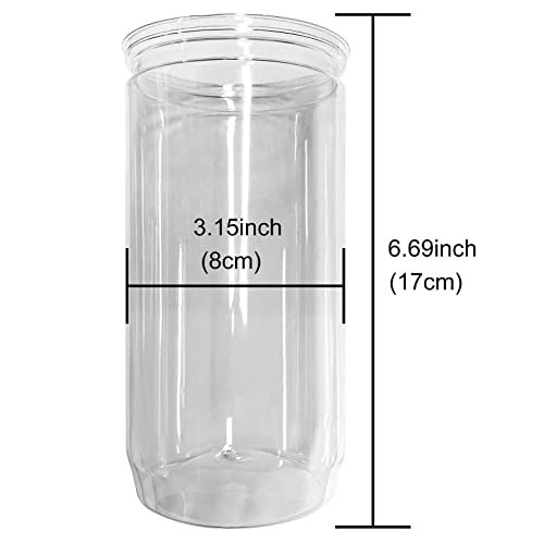 2 Pieces Plastic Vases Cylinders, Vase Filler Water Gel Beads Plant Vases, Decorative Centerpieces For Home Or Wedding, Non-Breakable Plastic (Transparent) #TOP2
