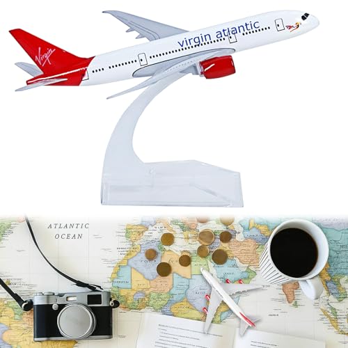 Mlifleue 1PCS Model Plane Compatible with British Airways Collections Plane Model for Virgin Atlantic 747 1:400 Diecast Planes and Models Airplane Collectibles for Aviation Enthusiasts