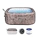 Bestway® Lay-Z-SPA® Energiespar-Whirlpool Rome AirJet™ mit App-Steuerung + integrierter UltraFit™ -Pumpeneinheit, für 6 Personen 180 x 180 x 71 cm, Marmor-Optik (Braun)