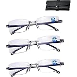 Autofokus Brille mit Selbsteinstellung, Brille Die Sich Automatisch Der Sehstärke Anpasst, Intelligente Zoom ?rille Automatische Fokuseinstellung Von Nah Und Fern for Männer und Frauen (3 PCS)