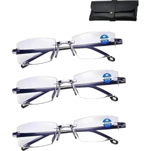 Autofokus Brille mit Selbsteinstellung, Brille Die Sich Automatisch Der Sehstärke Anpasst, Intelligente Zoom 𝐁rille Automatische Fokuseinstellung Von Nah Und Fern for Männer und Frauen (3 PCS)