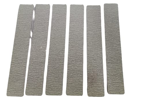 Kira Cosmetic Polishing Sandpaper Strip Bar Buffer Nail Filer for Women and Men (Grey) (Pack Of 6)