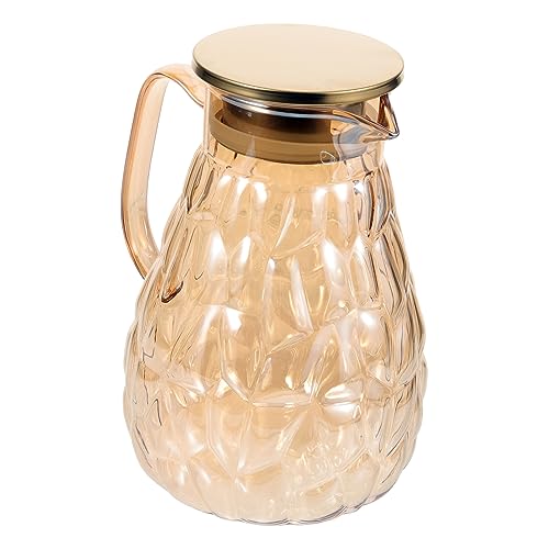 Ciieeo Jarra De Vidrio 2l Agua Jugo Té Bebidas Hervidor Botella Refrescante Duradera