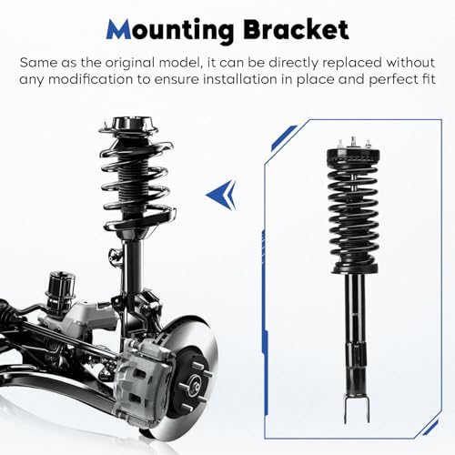 Front Struts Assembly Fit for Chrysler 300 RWD 2.7L 3.5L 2005-2010, 2006-2010 for Dodge Charger RWD 2.7L 3.5L, 2005-2008 for Magnum RWD 2.7L 3.5L, w/o performance suspensio, Replace for 172248, 2Pcs by TadaAuto - Image 3