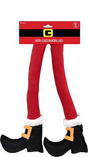 How to Decorate Your Car for Christmas Without Spending Much santa claus legs