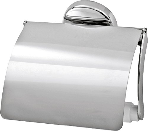 Preisvergleich Produktbild FACKELMANN Toilettenpapierhalter Vision, verchromter Klopapierhalter (Farbe: Silber), Menge: 1 Stück
