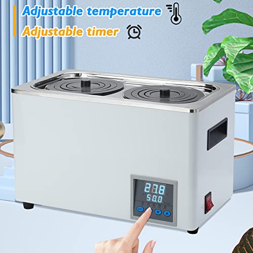 Faruijie Lab Water Bath - 6L Digital Thermostatic Water Lab Bath 2 Holes Lab Hot Bath 600W #TOP3