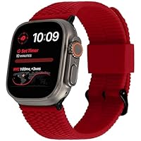 Pulseira esportiva robusta Tire Tread – compatível com Apple Watch Ultra de 49 mm, 46 mm, 45 mm e 44 mm, para homens e mulheres, pulseira esportiva de silicone macio e durável para iWatch Ultra 2/1 e