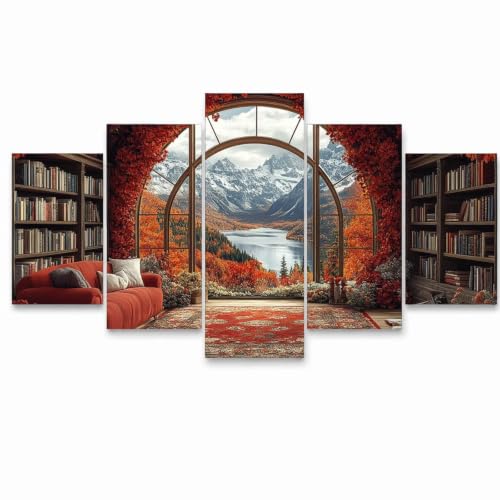 Pintura Acrilica y Pinceles para Home Decoration Pintar por Numeros Adultos Regalo Original 5 Pack