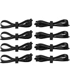 Cintas resistentes para plantas, reutilizables, de PVC, para árboles frutales, arbustos, vides, color negro, 8 unidades (60 x 2,5 cm)