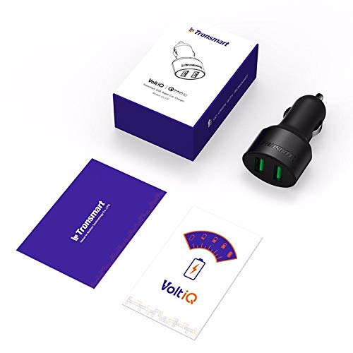 Tronsmart CC2TF Çift USB Çıkışlı Qualcomm QC 3.0 Araç Şarj Cihazı