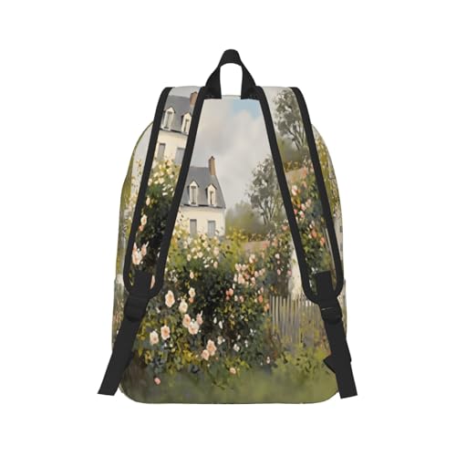 Sac à dos fleuri grand format 45cm fini le manque de place en voyage - 3