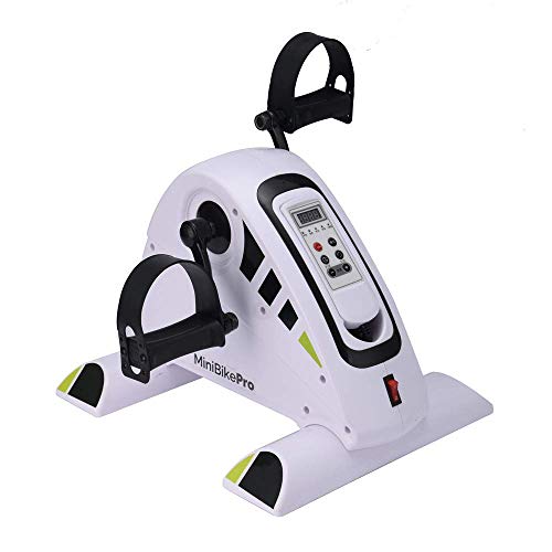 Image of Pedal Exercisers Electronic Smart Mini Exercise Bike Mini Exercise Bike-Best Portable Spin Exerciser for Arm and Leg Rehab Work-Out-Recumbent Fitness Machine for Seniors