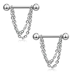 2PCS - Silver w Balls
