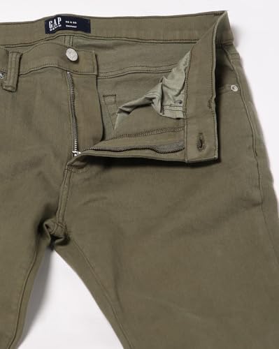 Image of Gap Men Skinny Fit Solid Print Mid Rise Lightlyly Washeded Jeans