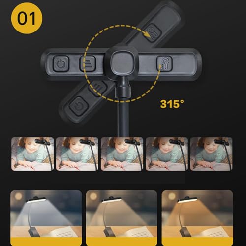 Luz de clip para leer novelas en la cama sin molestar a tu pareja 7