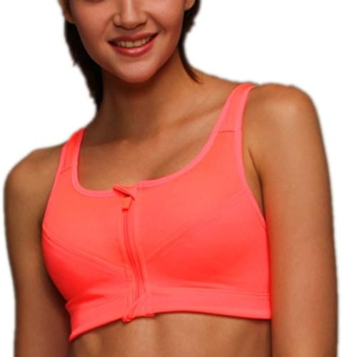 LISWIC Women's Level 3 High Impact Zip Front Sports Bra