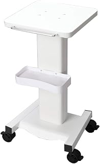 LAJUU Carts, Kitchen Storage Hand Trucks, Mobile Beauty Cart with Handle,Storage Tray Trooley with Mute Universal Wheel Brake,50Kg Load