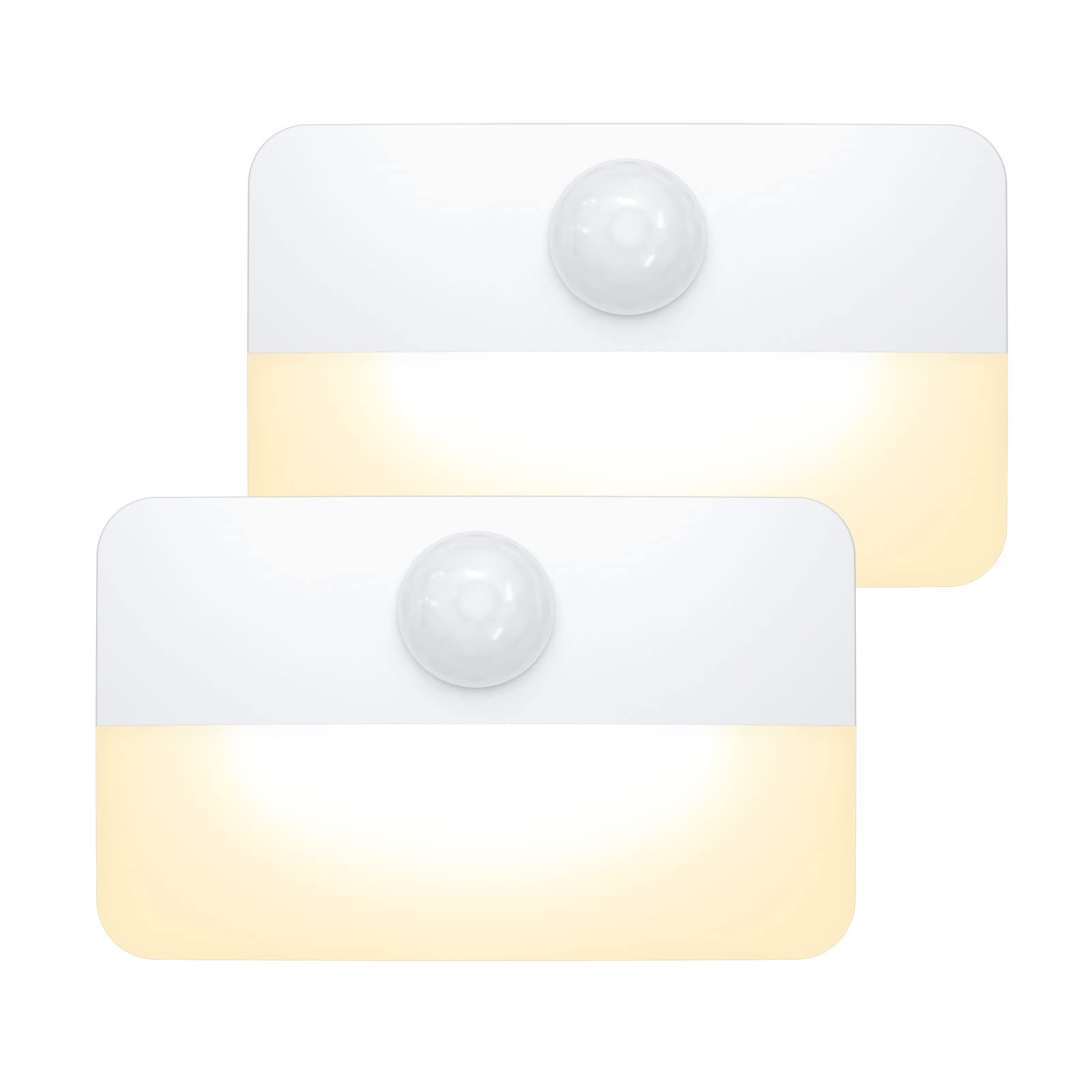 AMIR Newest Mini Motion Sensor Light, Battery-Powered LED Night Light ...