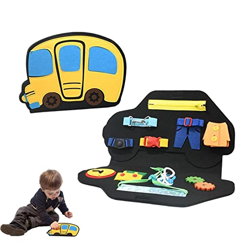 Busy Learning Boards Montessori Toys,Veículo se sentiu ocupado aprendendo placas - Brinquedos de apr