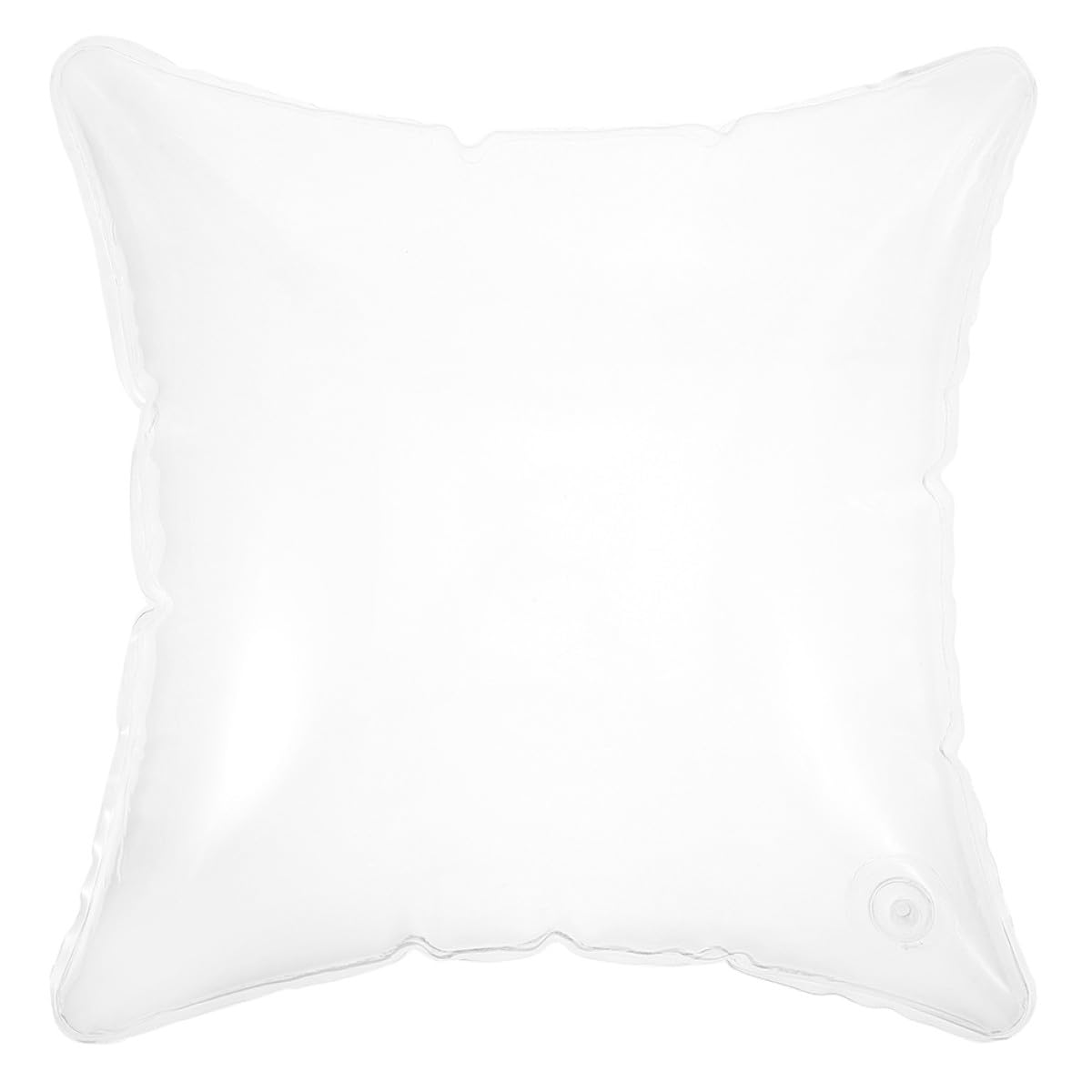 Abaodam Coussin Gonflable en PVC Transparent 50X50 CM Oreiller Imperméable et Portable pour Camping Voyage et Voiture Coussin D’Extérieur Ergonomique Ajustable Léger et Pliable