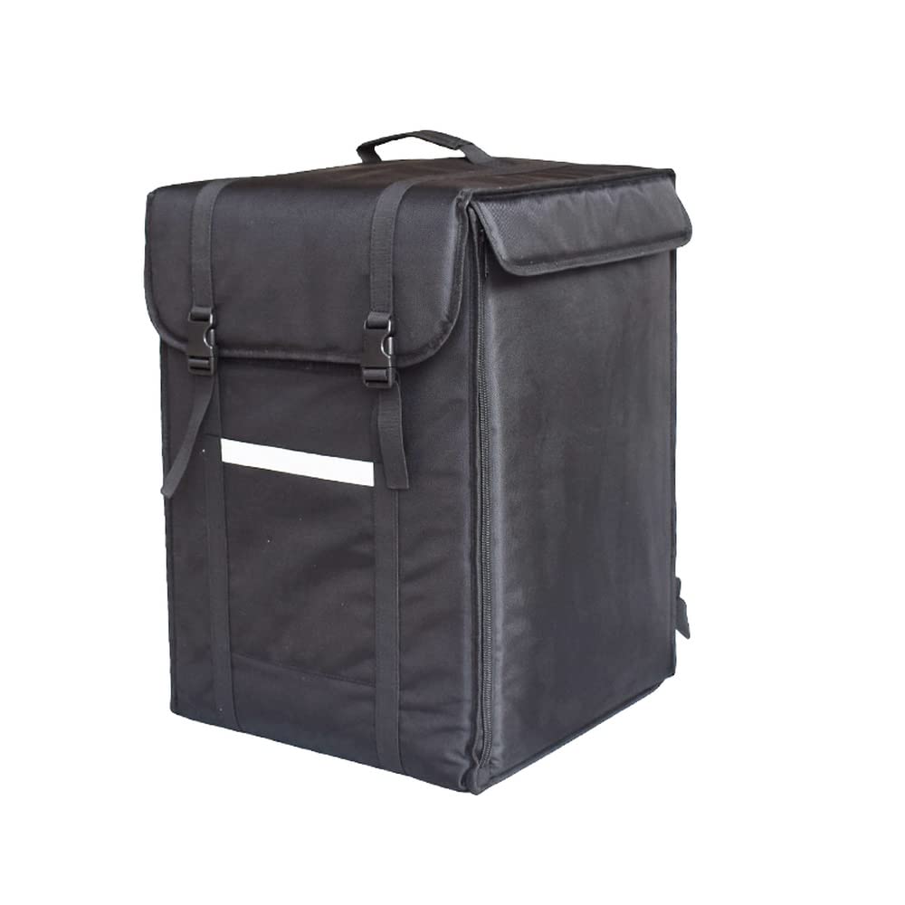 Pizza - Mochila para transportar con bolsa caliente de comida Ciclo de ciclomotor para bicicleta térmica para llevar mochila T9 (negro)