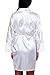 Produktbild VA-Fashion Damen Morgenmantel Kimono Satin Spitze kurz Größen S-XXL (M, Ivory/Braut)