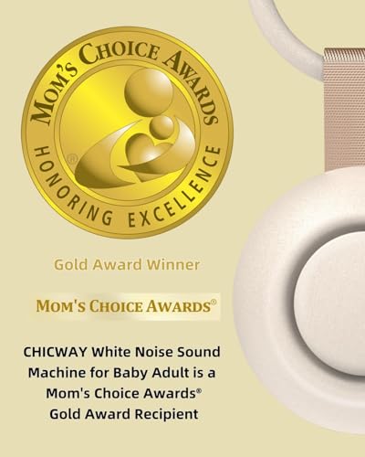 Image of CHICWAY Portable Sound Machine with AI Cry Detection White Noise Machine