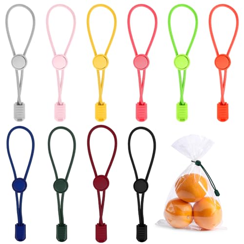 XLIUAX 10Pcs Clay Bag Ties, Colorful Pottery Trimming Tools, Ceramic Tool Strap, Adjustable Elastic Pottery Tool Bag Strap for Potterys Bags Closure Organization Potterys Tools
