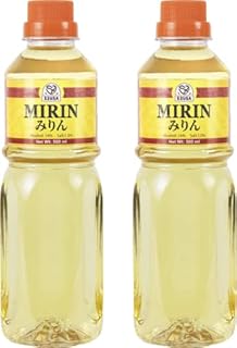 52USA Mirin Cooking Wine 16.9 FL OZ (Pack of 2), Red Rice Cooking Wine & Seasoning Homemade Sauces, Marinades, Glazes, Salad Dressings, Sushi Rice, Ramen Noodles, Less Sugar and Less Calories, Made with Natural Sugar