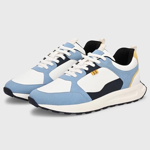 Image of Cruiser Men's Sneakers | Multi-Color Casual Lace Up Shoes for Men | Trendy Chunky Thick Sole Retro Trainer with Color Block |Perfect for Casual,College,Gym,Running, Outdoor,Travel & Street Style(2660)
