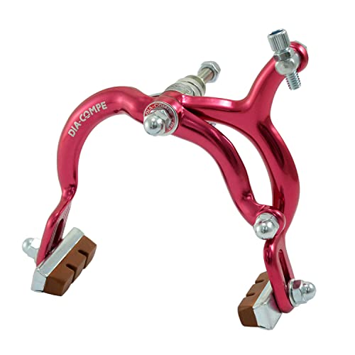 Dia Compe Mx890 Side Pull Caliper Brake Set (F+R) For Old School Bmx, Red, Dp2512-Fr #TOP1