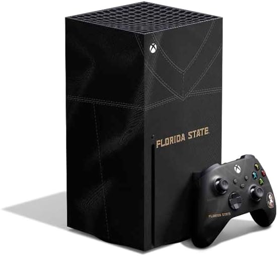 Skinit Decal Gaming Skin Compatible with Xbox Series X Bundle - Officially Licensed Florida State University Pattern Jersey Design