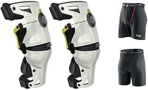 Mobius X8 Knee Braces Large White / Acid Yellow