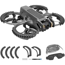 FPVtosky 3-IN-1 Avata 2 اكسسوارات حزمة كيت، Avata 2 Gimbal الوفير الحرس+المروحة الحرس حامي+Goggles 3 الغطاء الواقي، يناسب DJI Avata 2 بدون طيار ونظارة 3