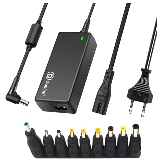 Gonine 19V 3.42A Caricatore per Laptop, 19 Volt 3.42A 3.15A 2.37A 2.1A 1.75A Adattatore di Alimentazione per HP Acer Samsung Toshiba Fujitsu Lenovo Asus Gateway IBM Sony LG TV Monitor