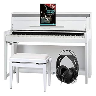 Classic Cantabile UP-1 WM Piano Droit Numérique – 88 Touches Clavier électronique à marteaux – Synthetiseur avec USB… - Les Beatles, Paul McCartney, John Lennon, RIngo Starr, George Harrison