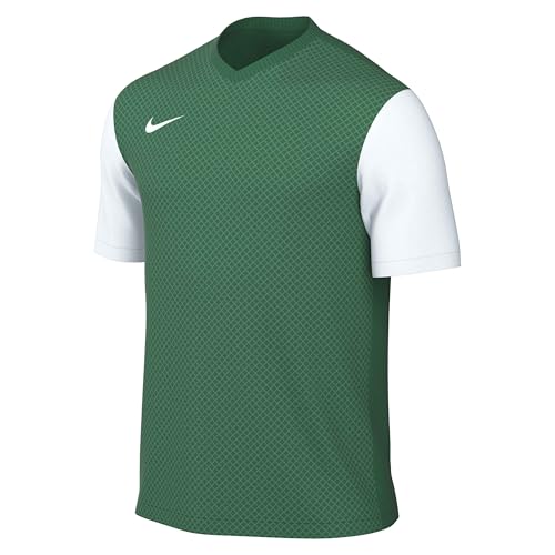 NIKE Homme Dri-fit Tiempo Preii Maillot Sleeve Shirt Jersey, Pine Green/White/White, L EU