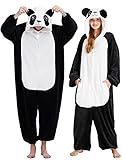 Adult Shark Panda Dinosaur Onesie Pajamas for Women Animal Costume Girls Cozy Cute Flannel Jumpsuit...