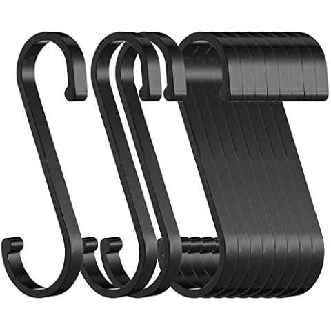 Butcher hooks, hooks, hooks, pack of 20, black S hooks Cover