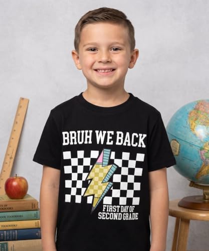Image of Unique Baby Boys 2nd Grade Vibes Only Back to School T Shirt
